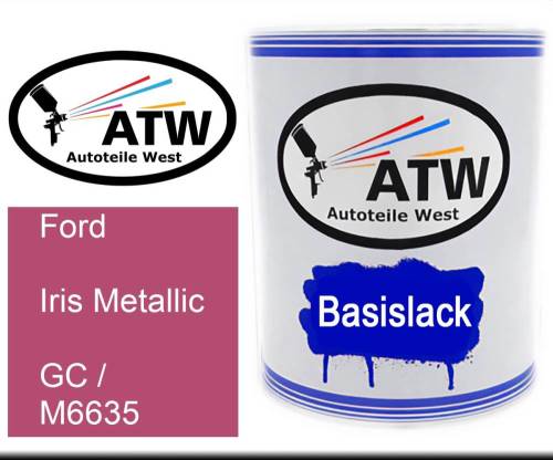 Ford, Iris Metallic, GC / M6635: 1L Lackdose, von ATW Autoteile West.